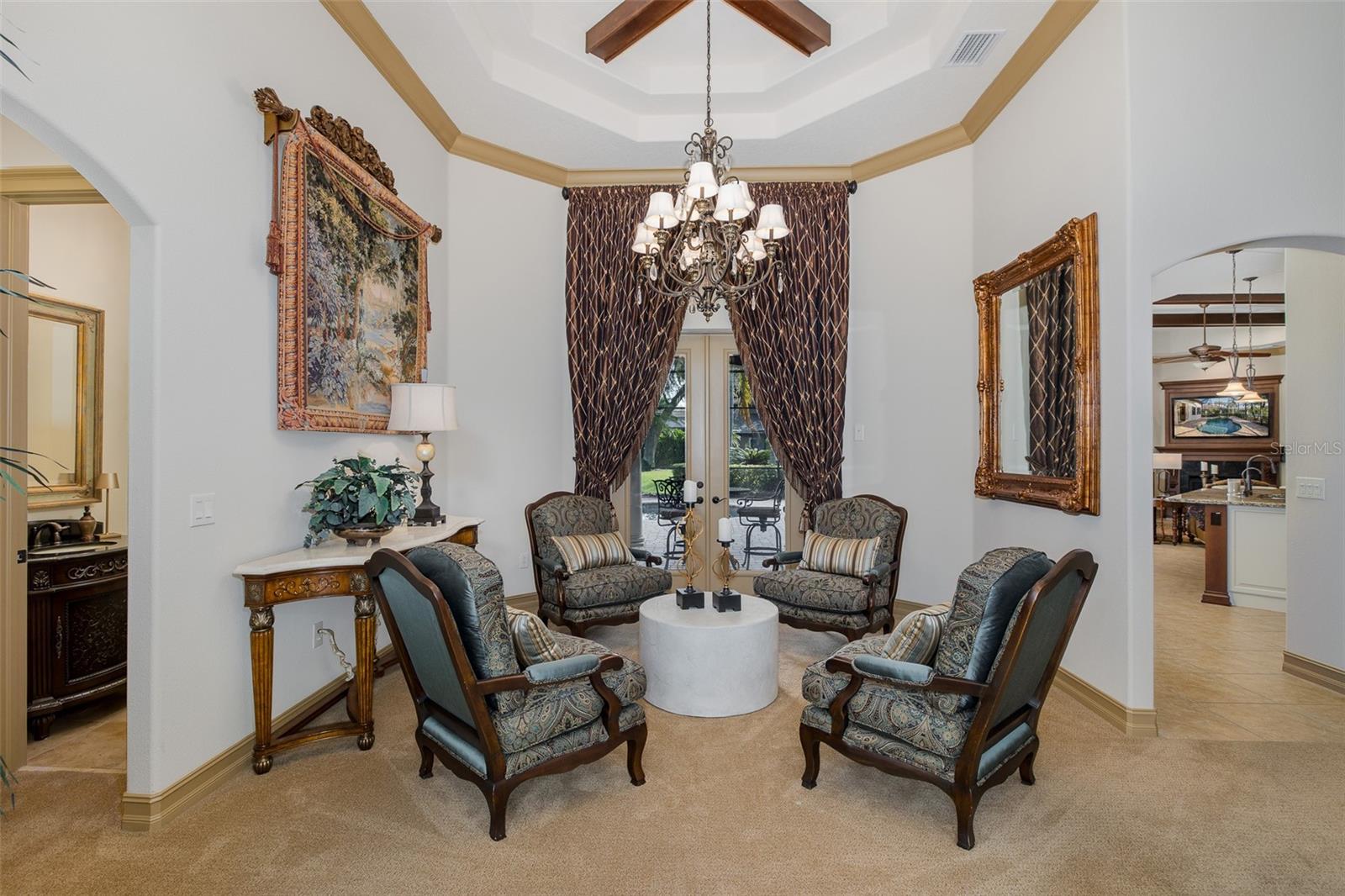Formal Living Room with Atrium Doors