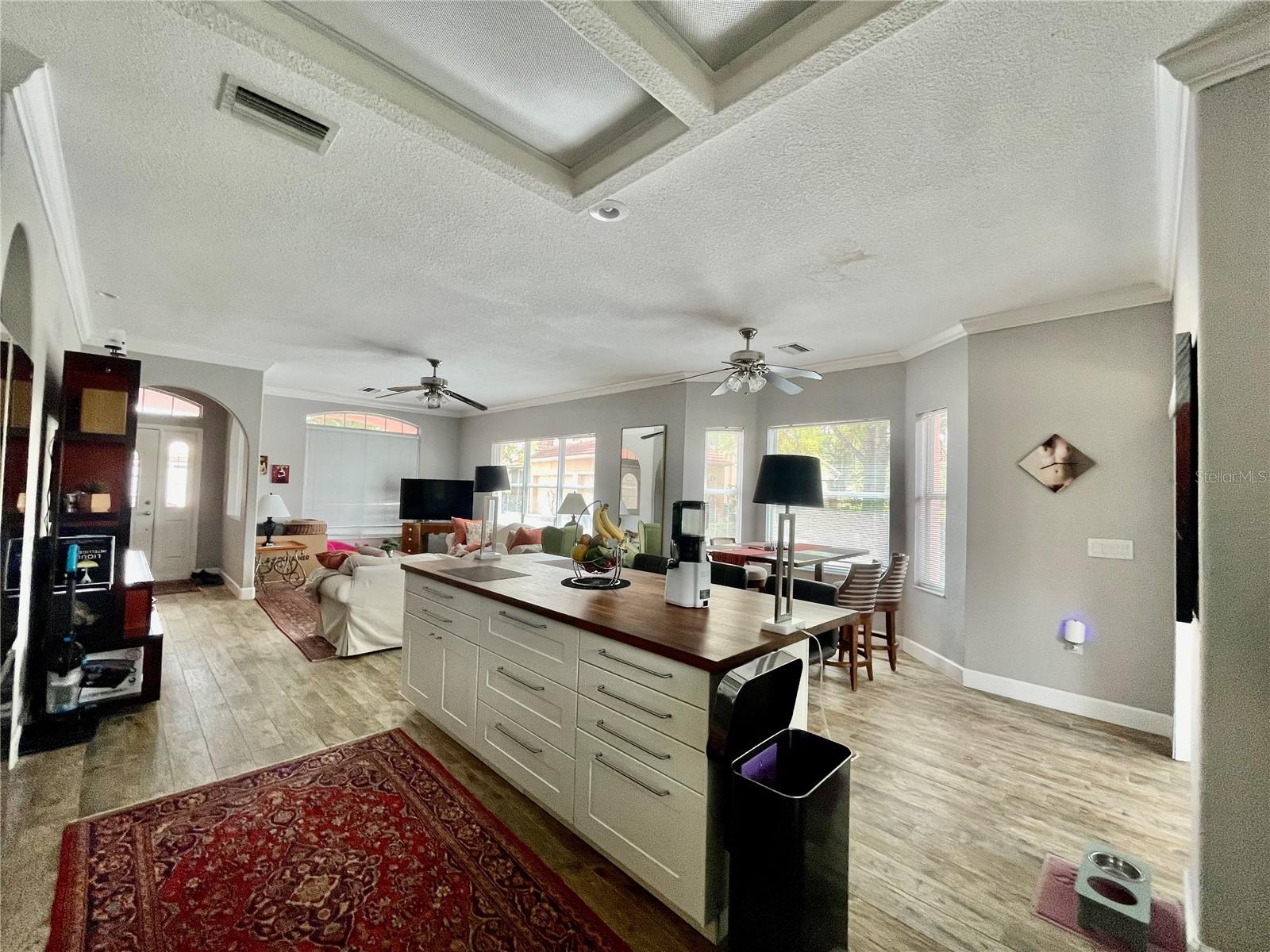 Kitchen and living room