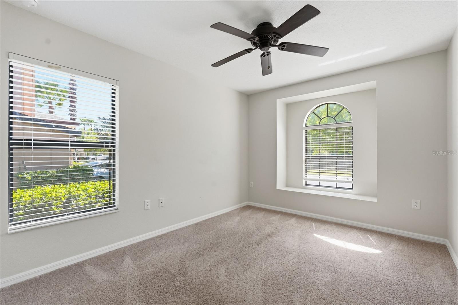Bedroom 2 with window bench