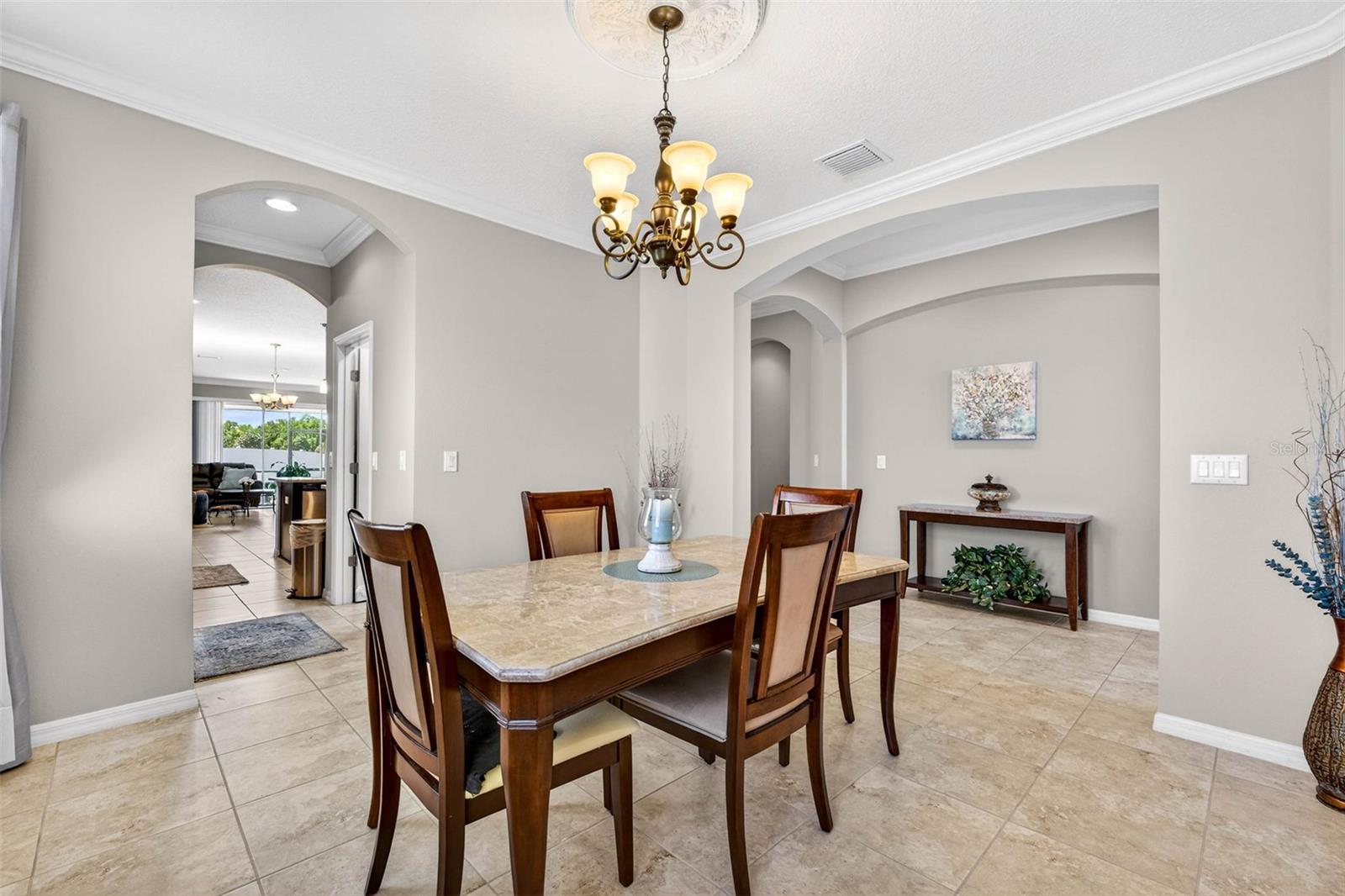 Dining room showing it's arches