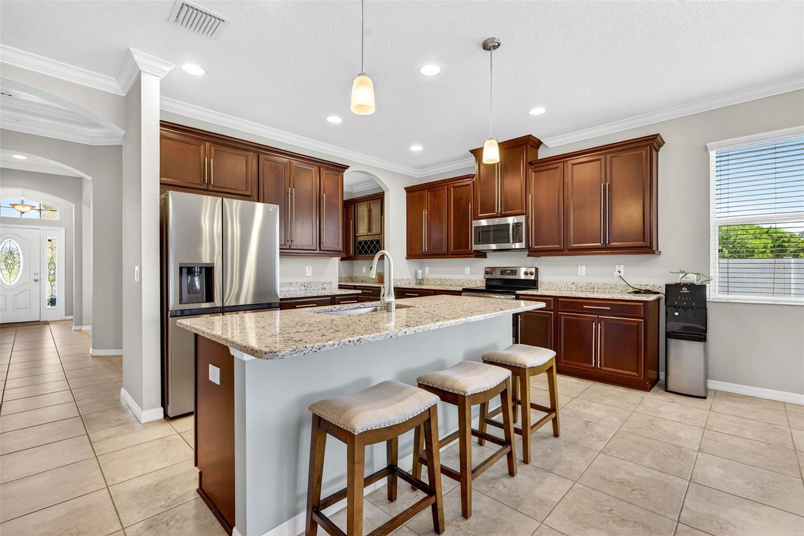 kitchen with 42" high cabinets