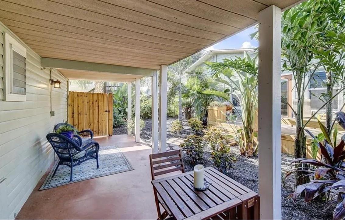 Covered porch for apartments