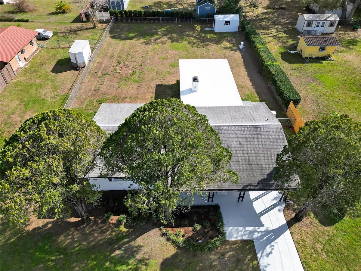 Aerial View of Home and Lot