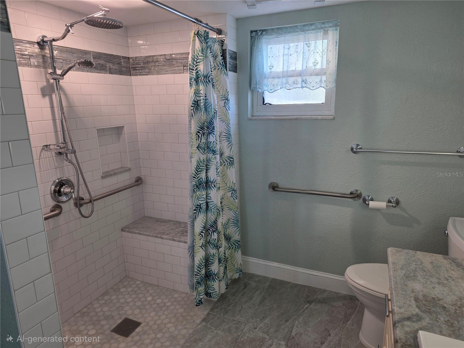 huge bathroom even wheel chair access