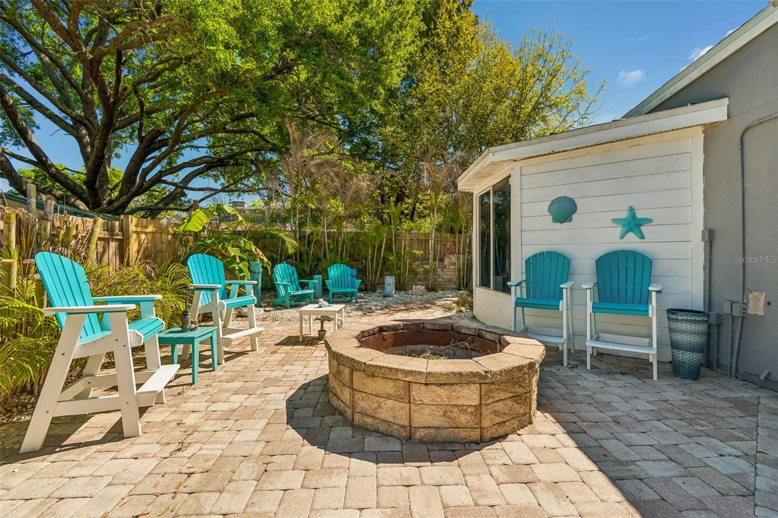 Extra-large, custom-built firepit for gatherings!