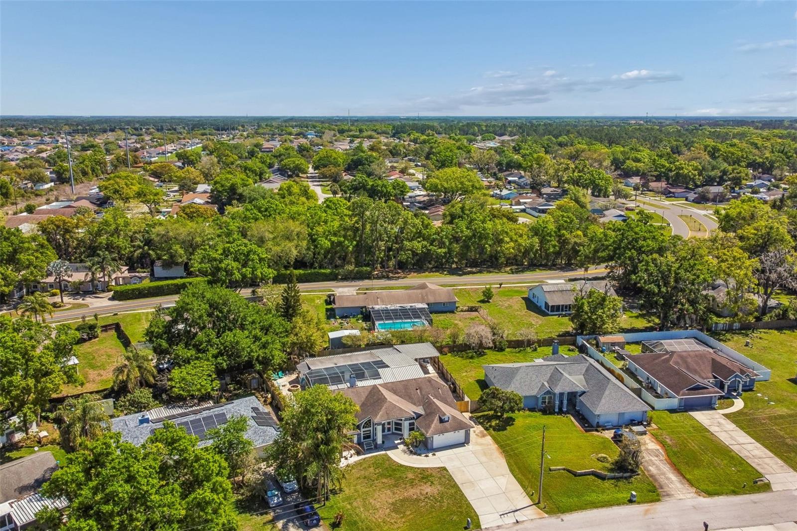 View behind the home...