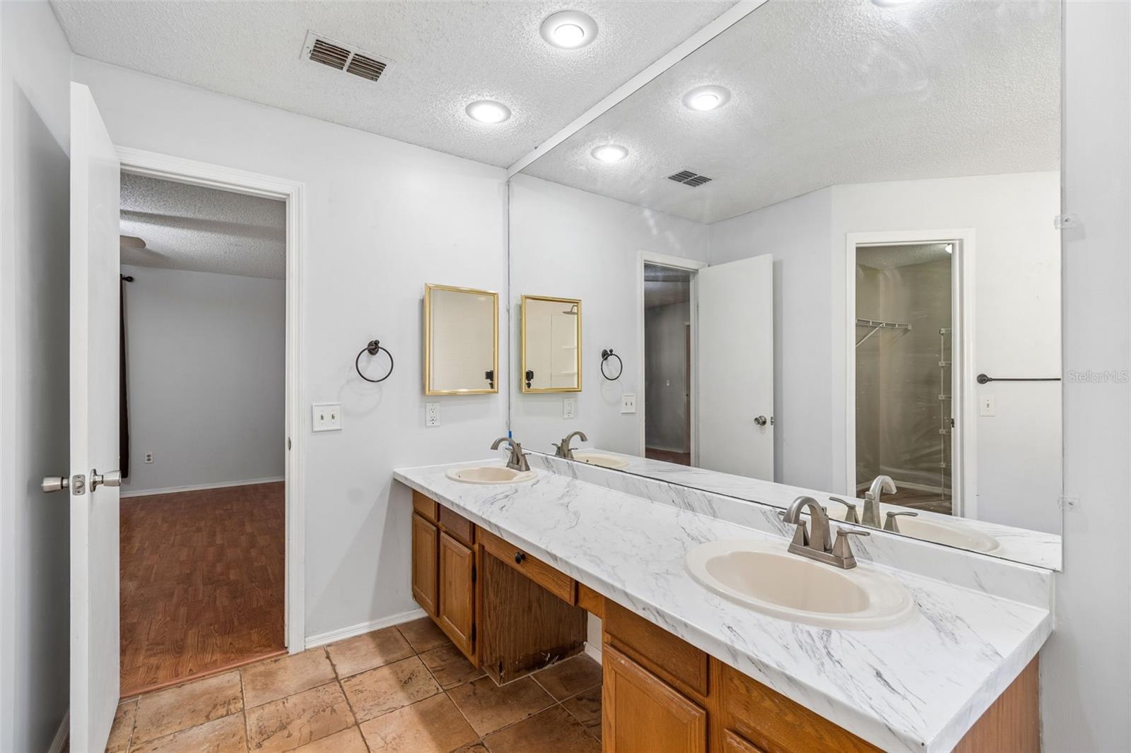 Primary Bathroom with dual sinks