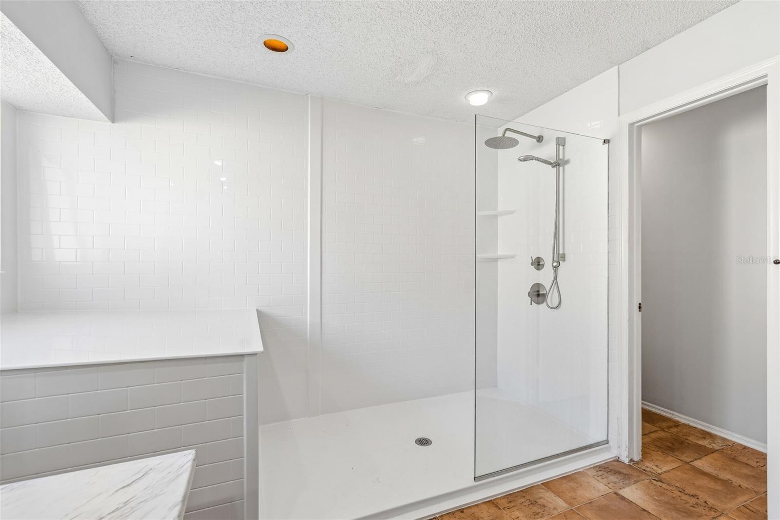 Primary bathroom shower