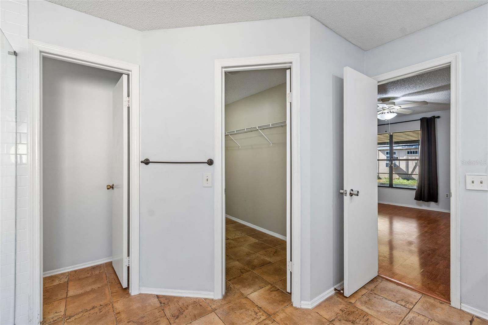 Entrance to Private toilet and primary closet