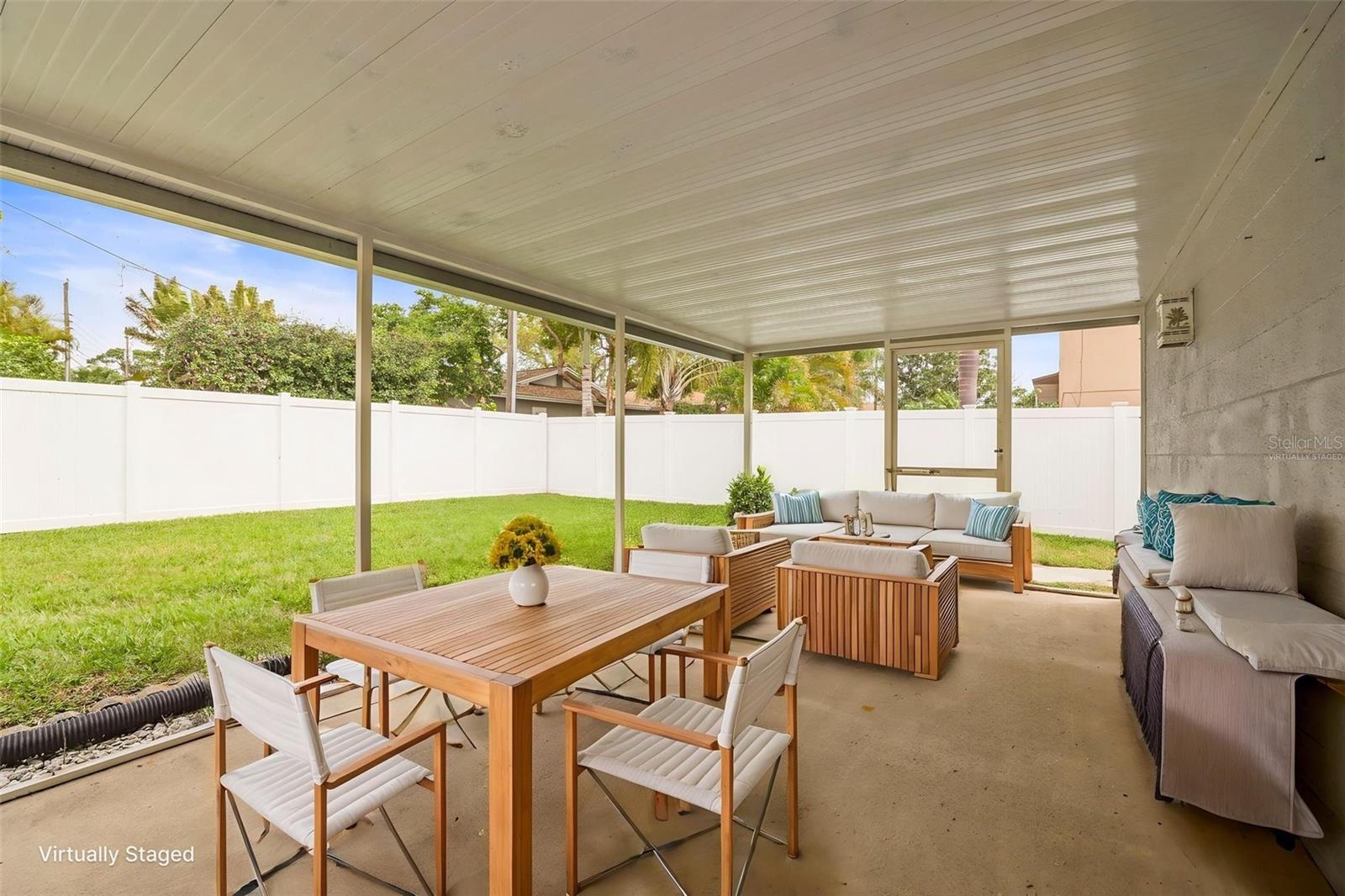 Virtually Staged - Covered/Screened Patio
