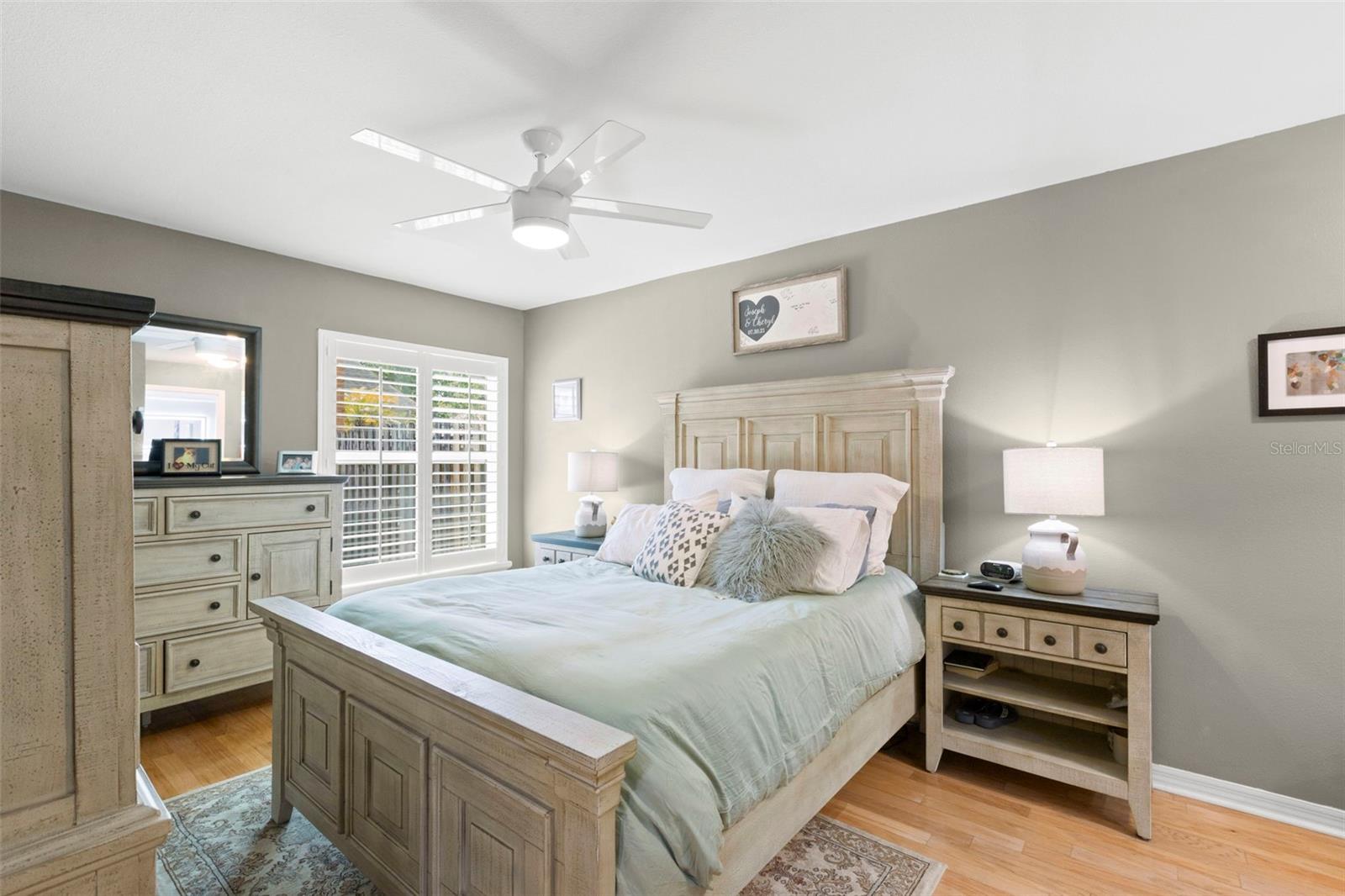 First floor primary suite