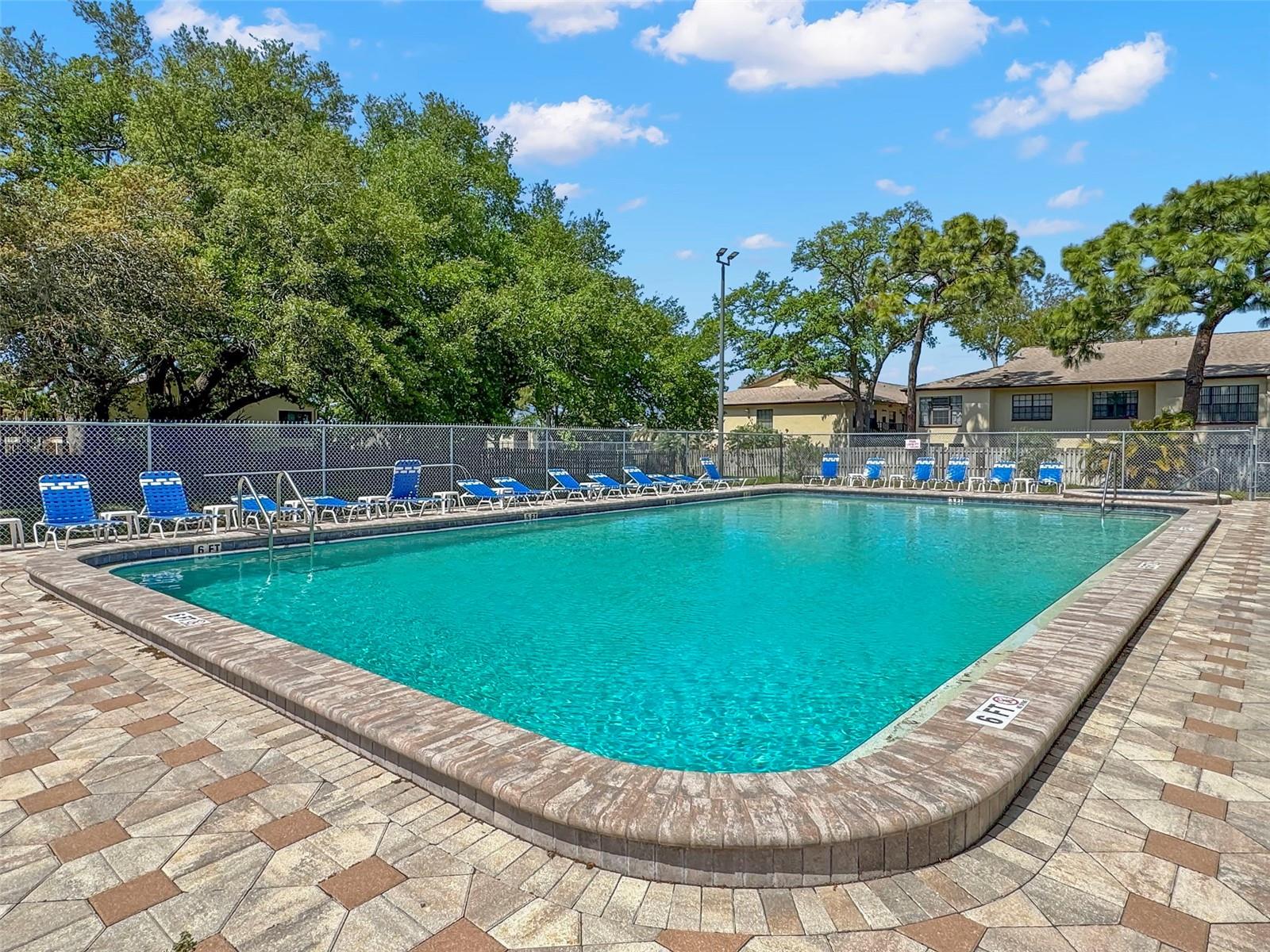 One of two Community pool