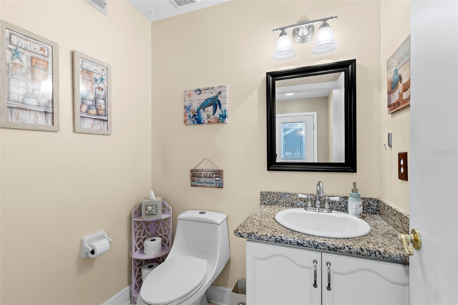 First floor half bath