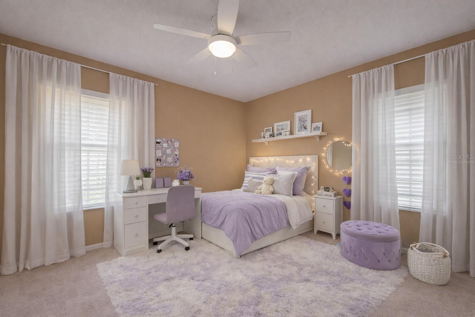 Upstairs Bedroom 4 Virtually staged for decor ideas