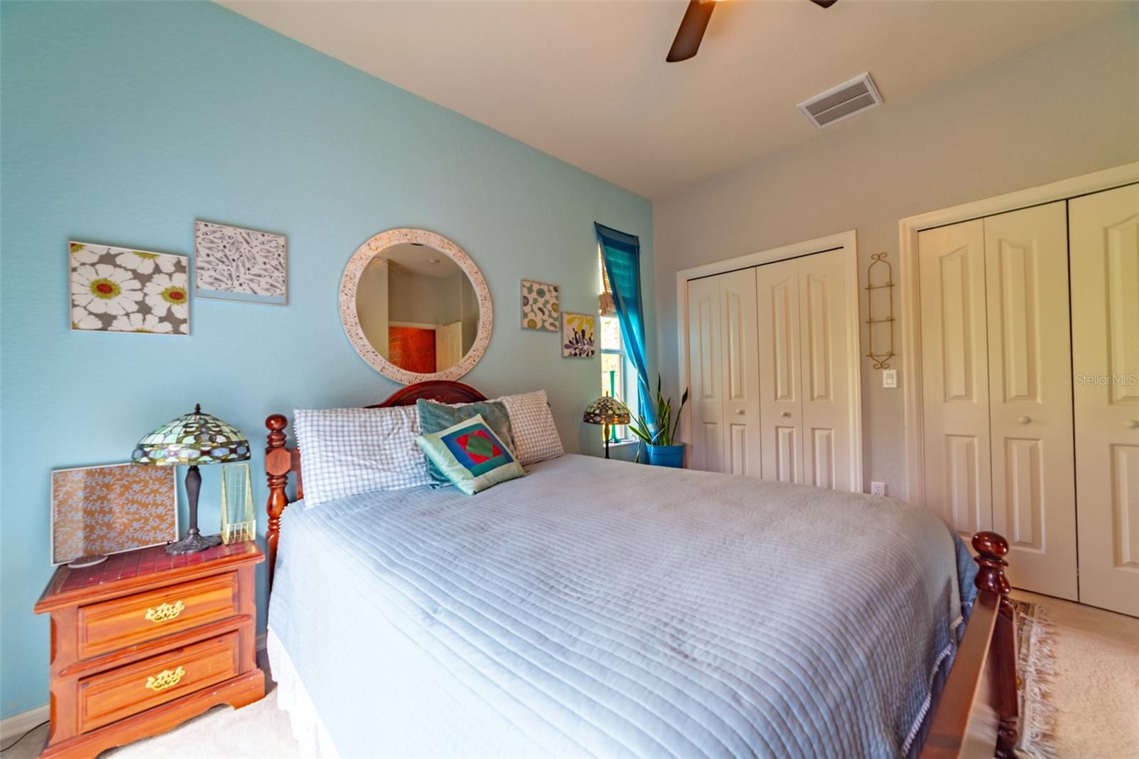 Guest Bedroom #1 with Double Closets