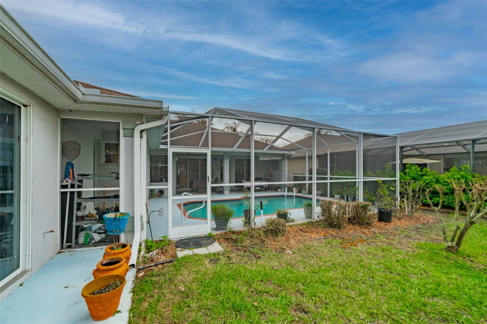 View of Pool from rear yard