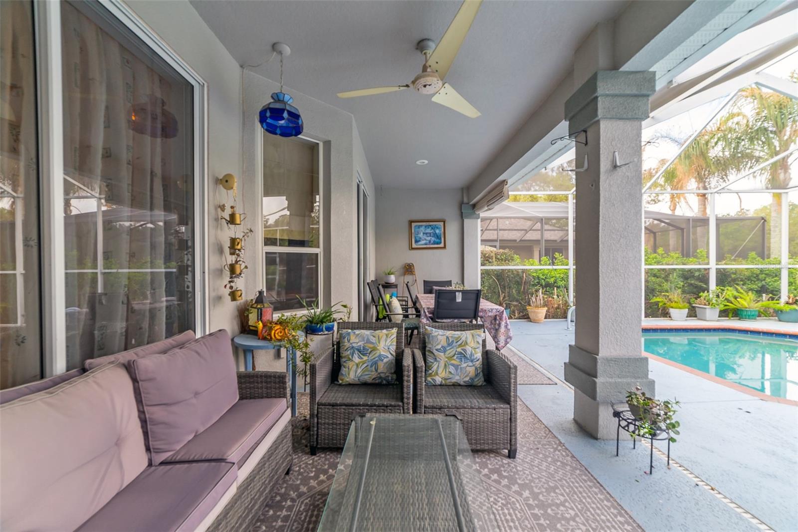 Covered Patio in Pool Area