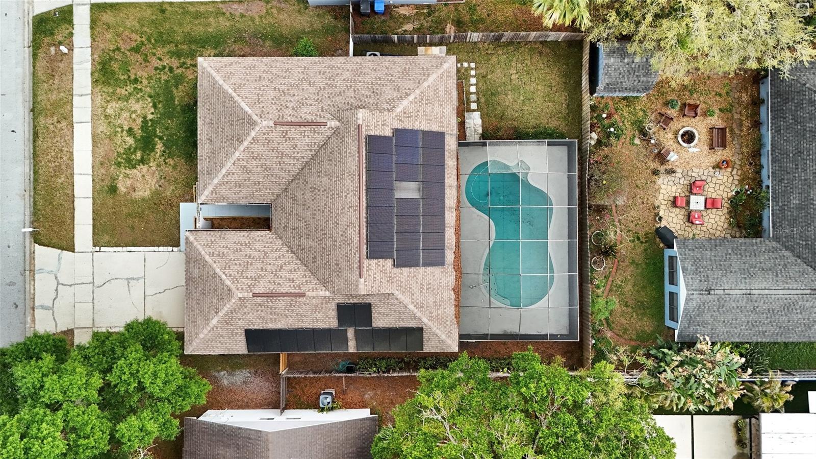 Aerial over the home