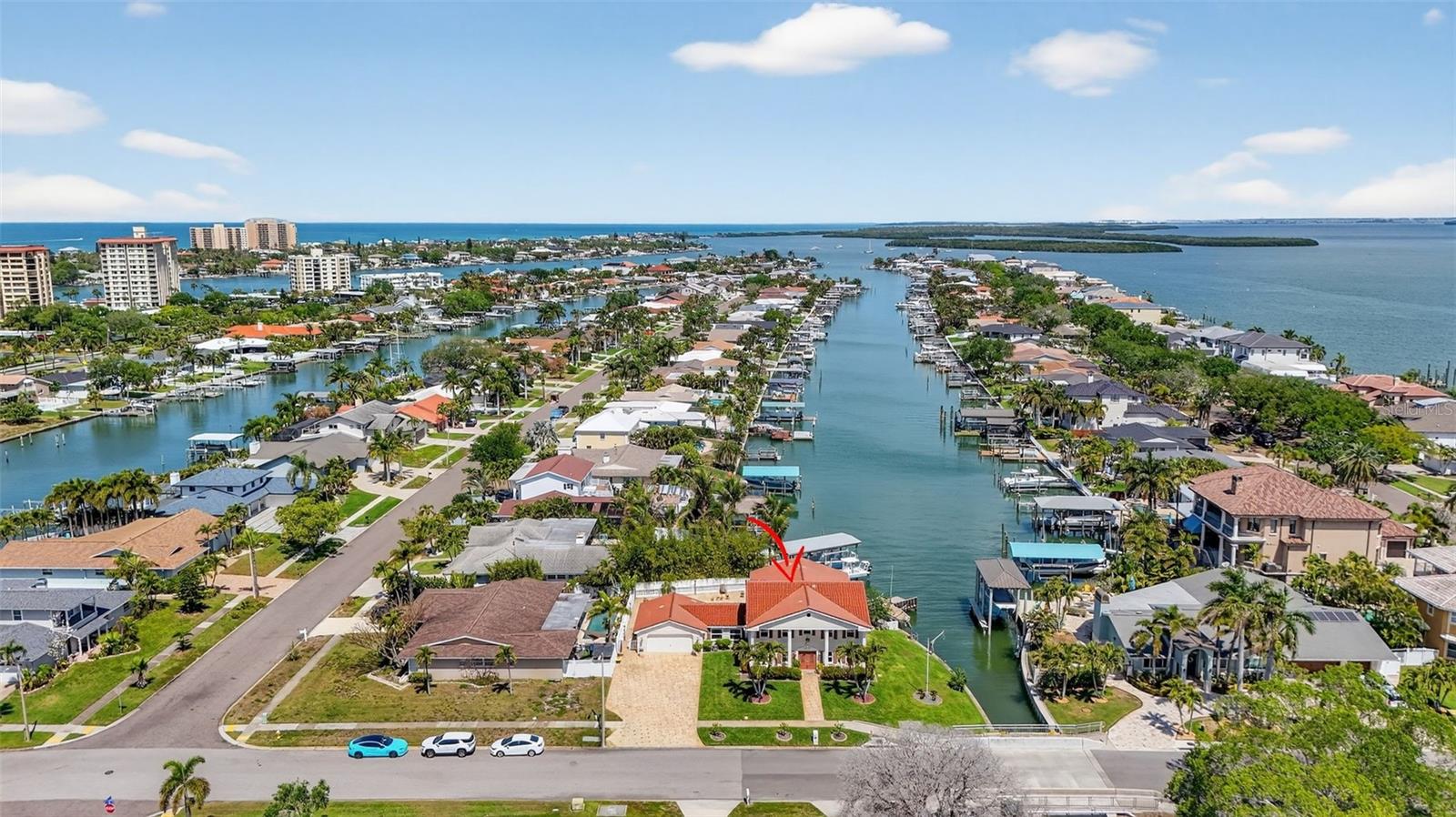 Aerial view of the community