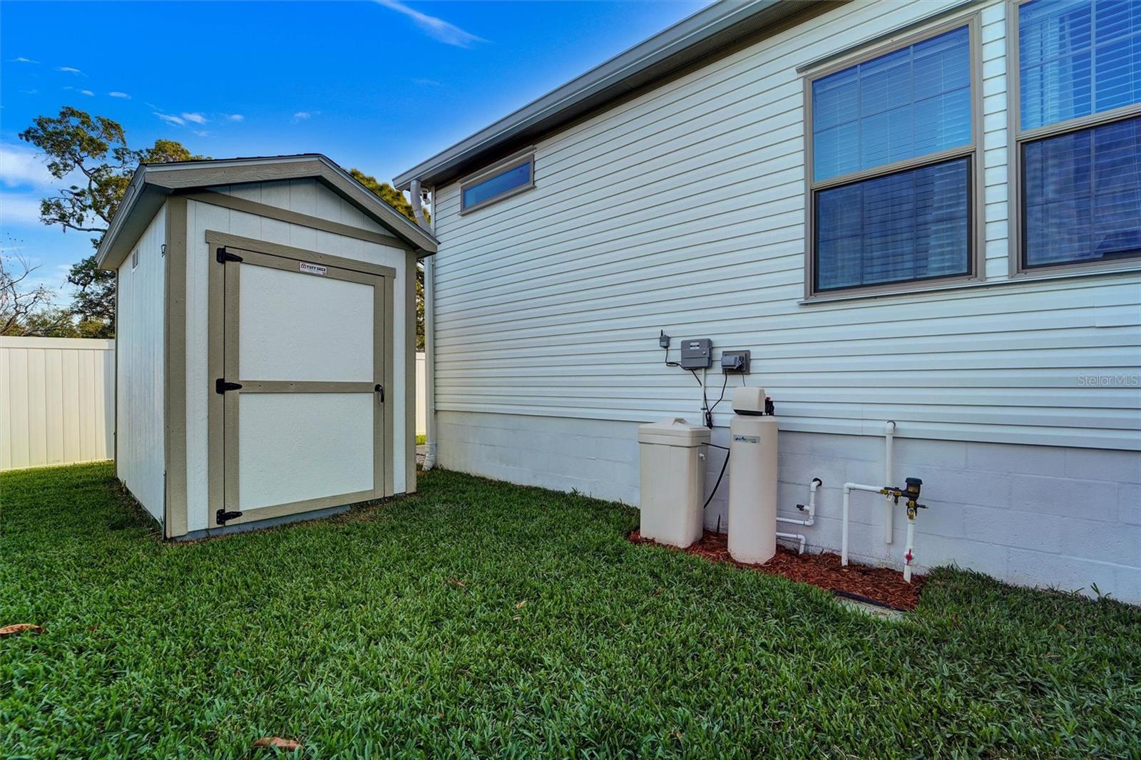 Shed and Water Softener