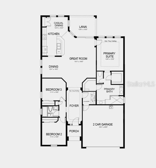 Floor Plan - Additional highlights include: 8' interior doors throughout, and whole-house blinds.