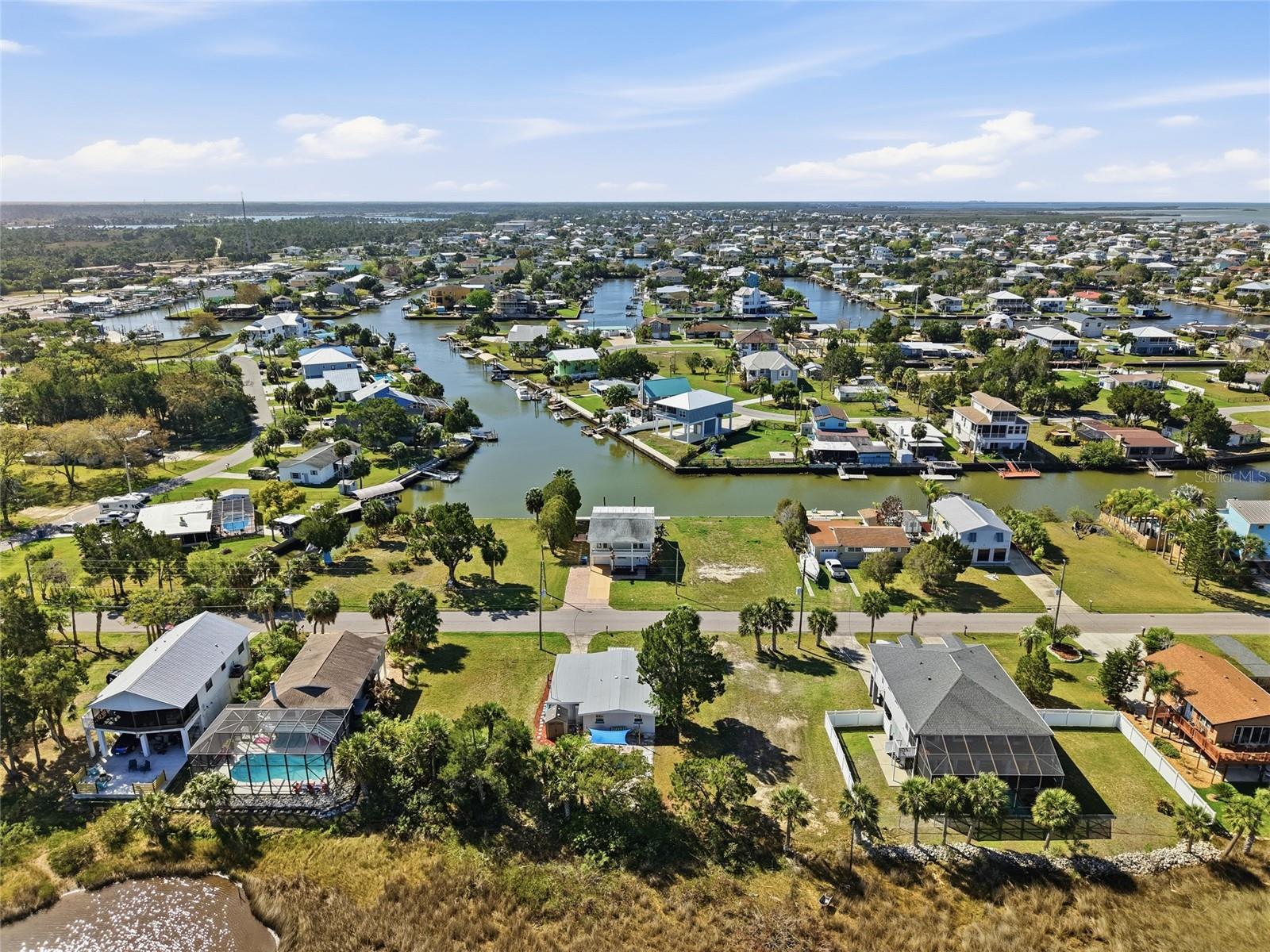 across the street from the gulf