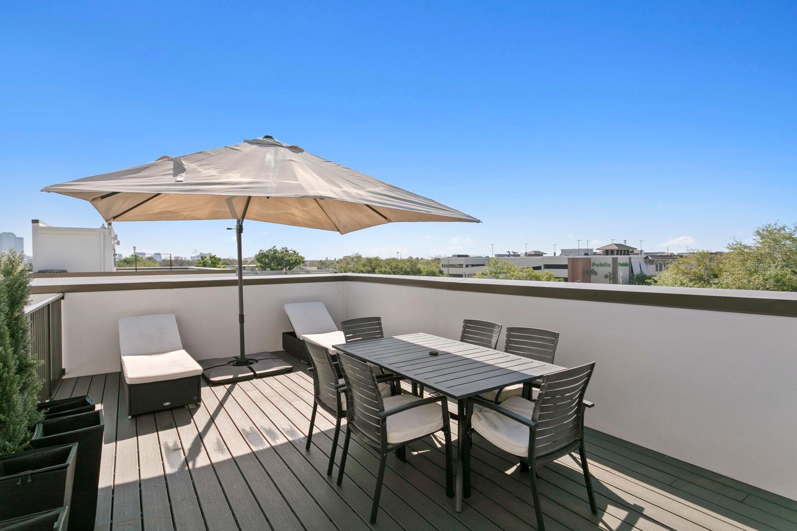 Upgraded rooftop decking