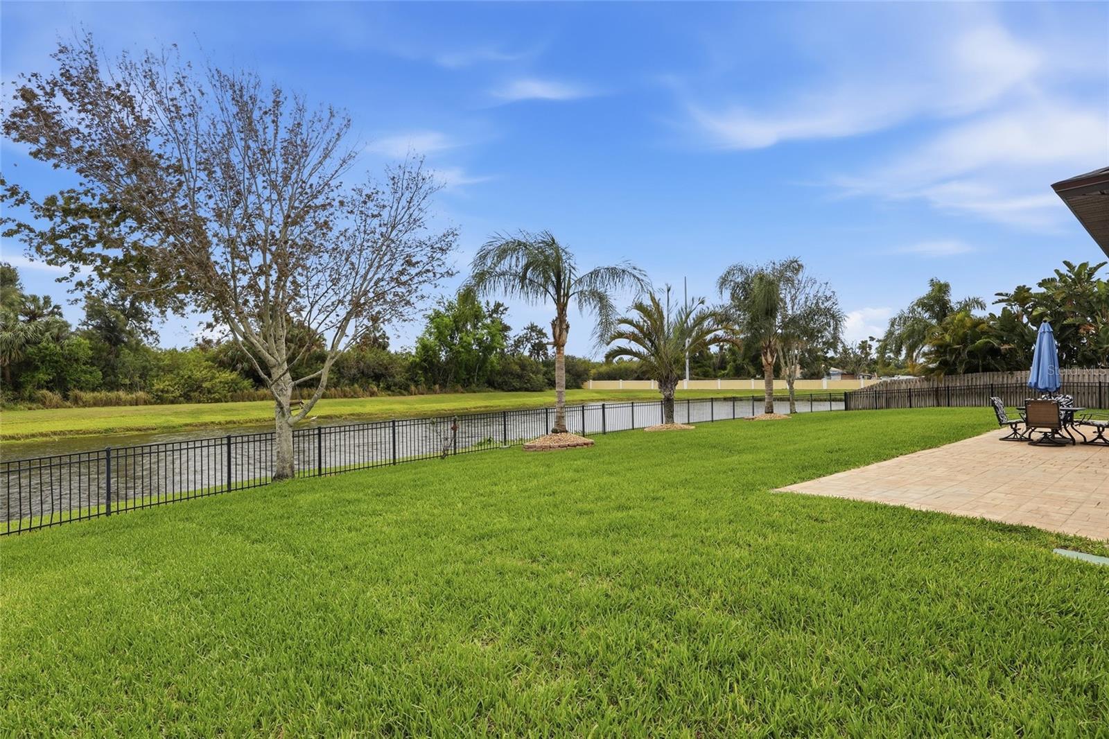 Backyard with Pond & Convervation View