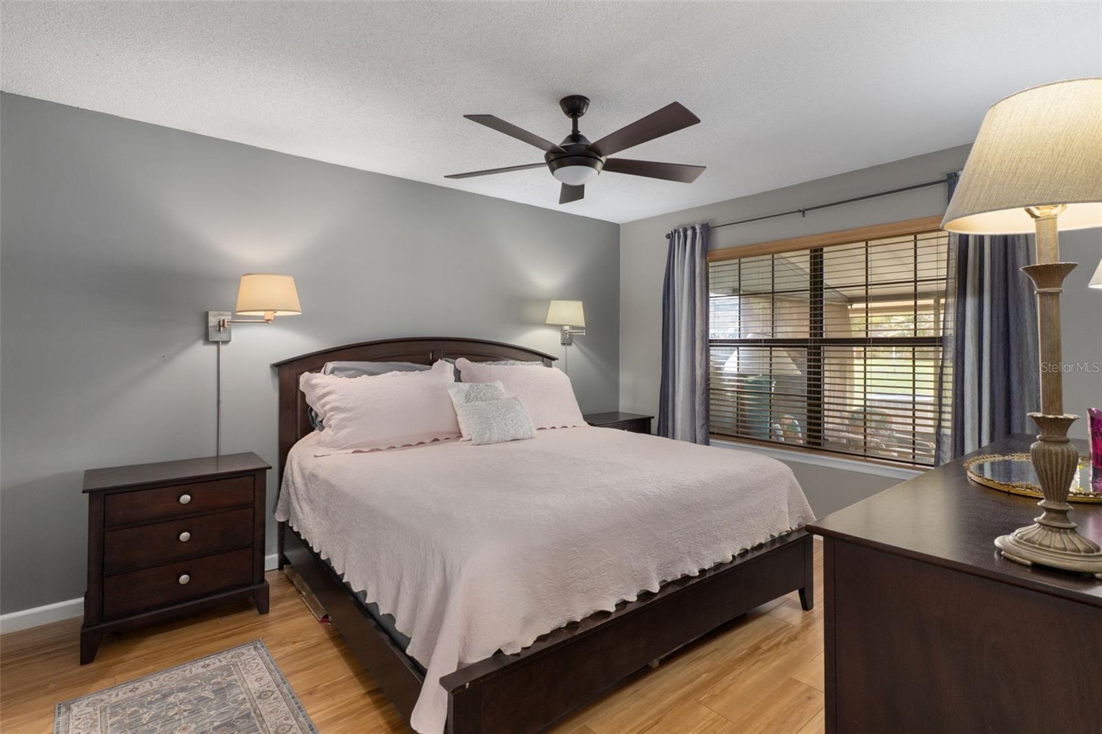 Spacious primary bedroom