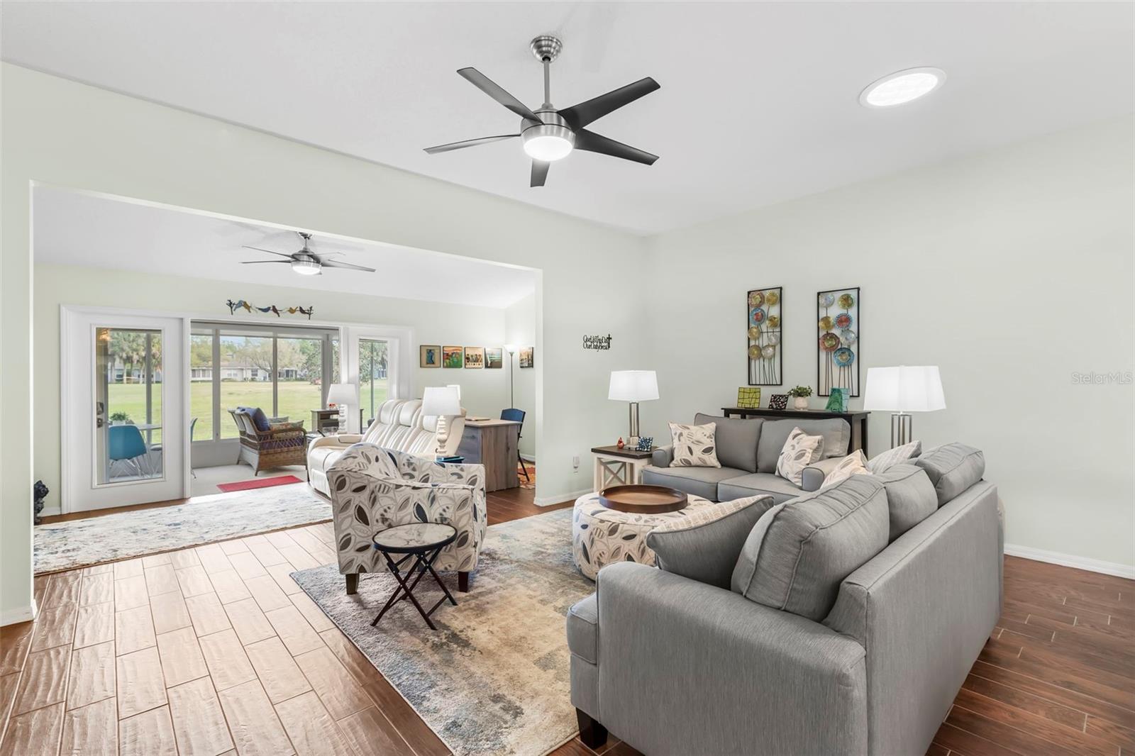 Living Room, Bonus Room and Florida Room