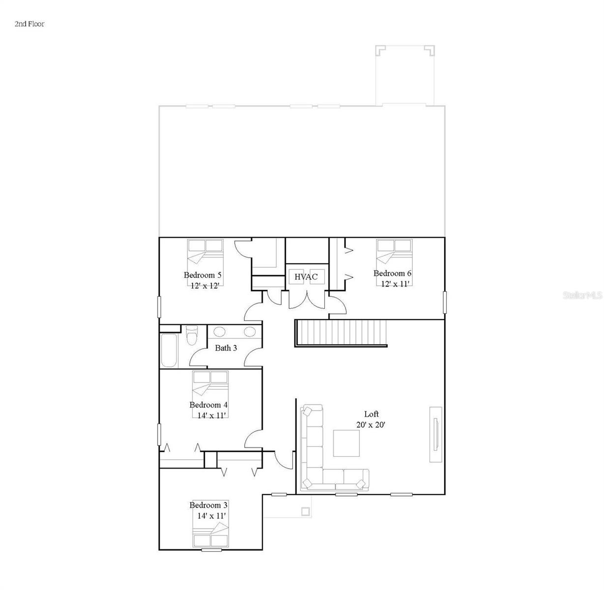 2nd floor floorplan