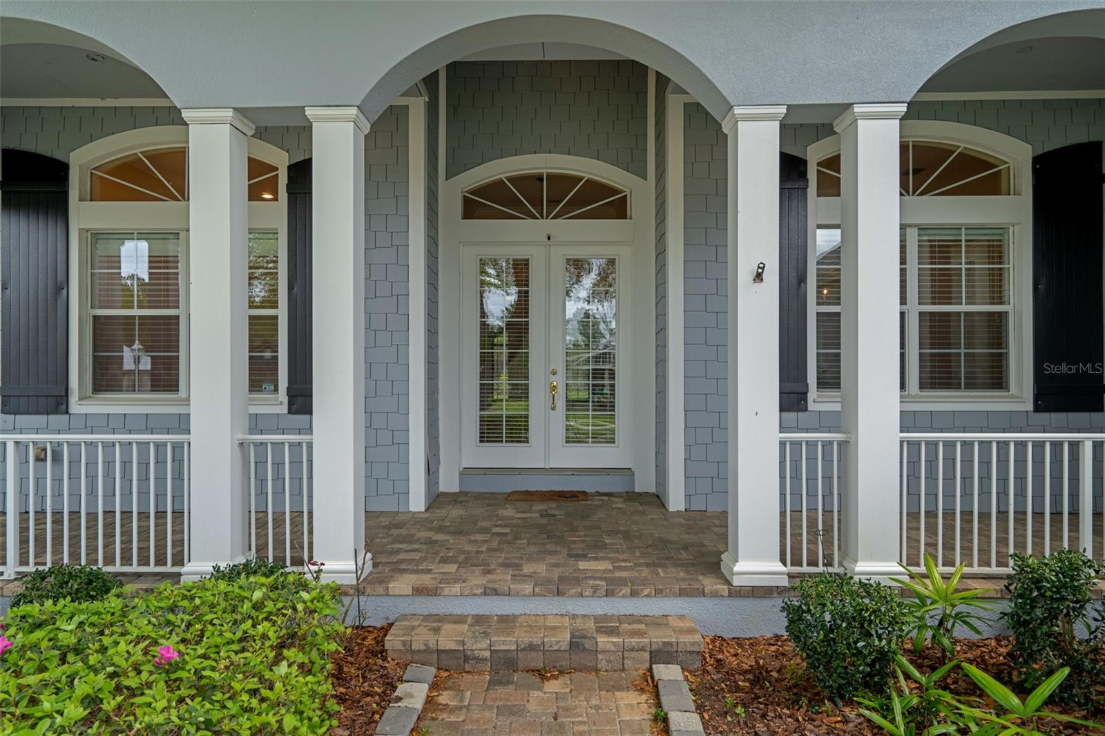 Inviting Brick Paver Front Entry