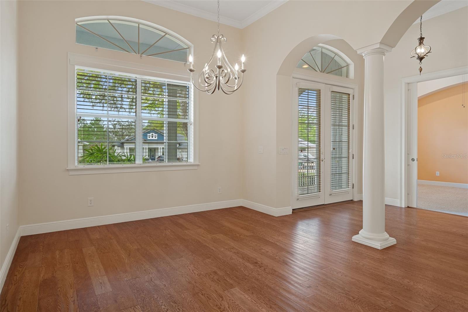 Formal Dining Room with Hardwood Floors