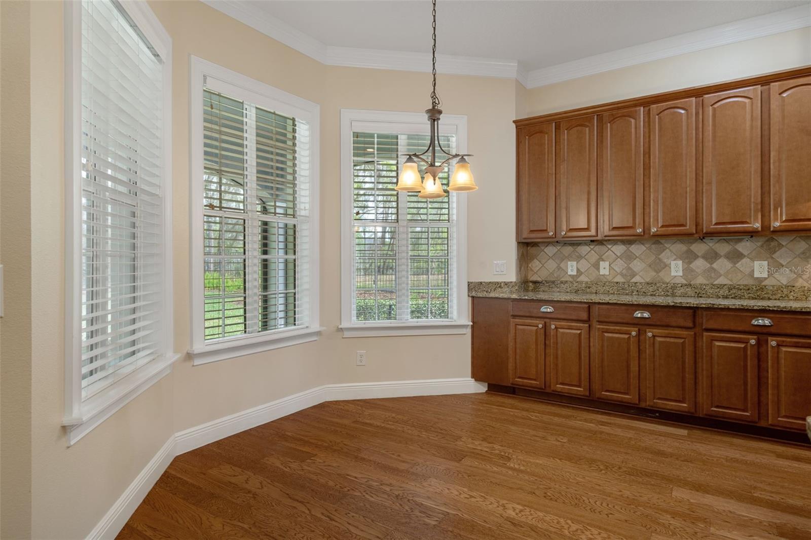 Breakfast Nook with Hardwood Floors