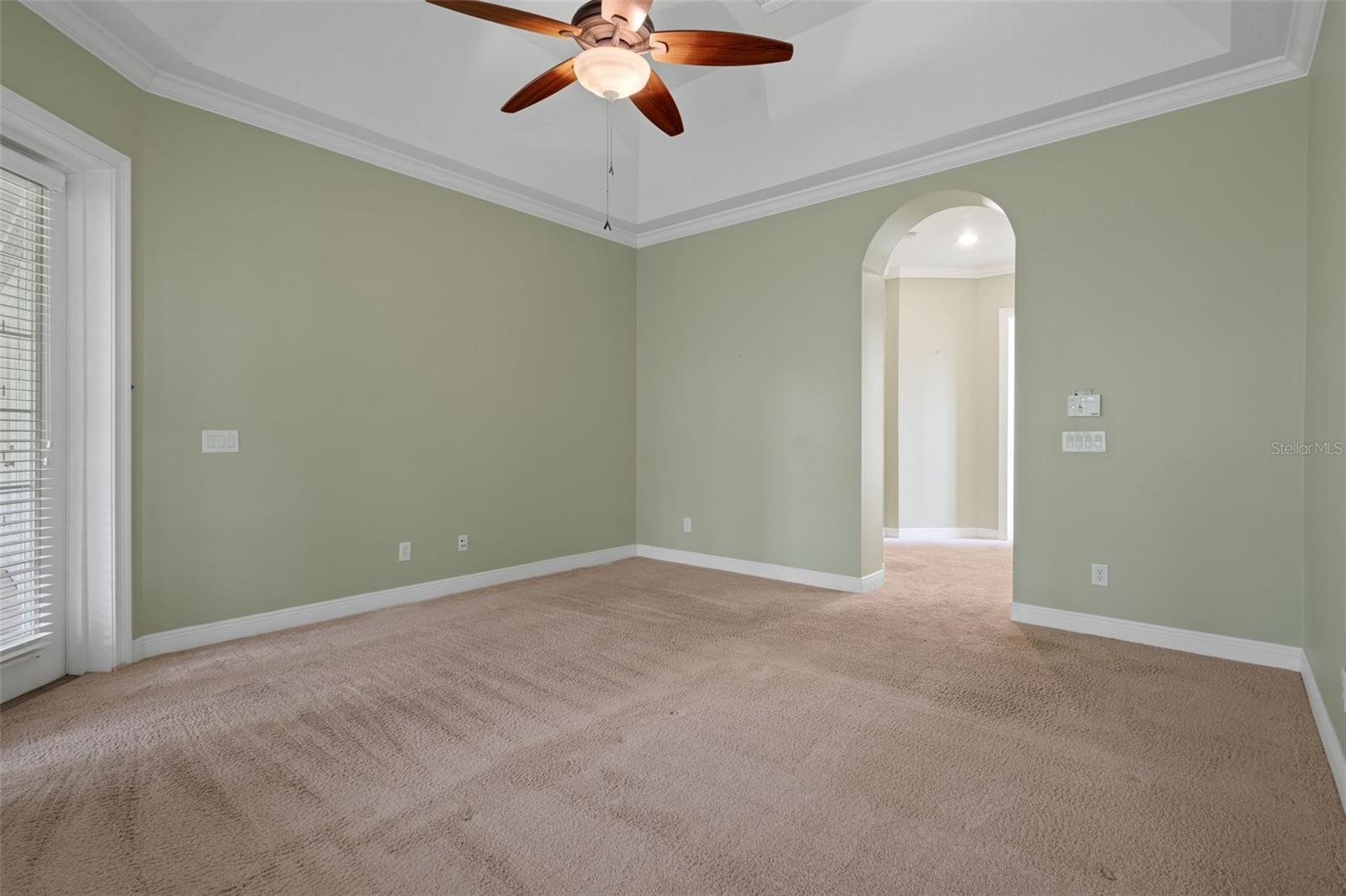 Primary Bedroom with High Ceilings