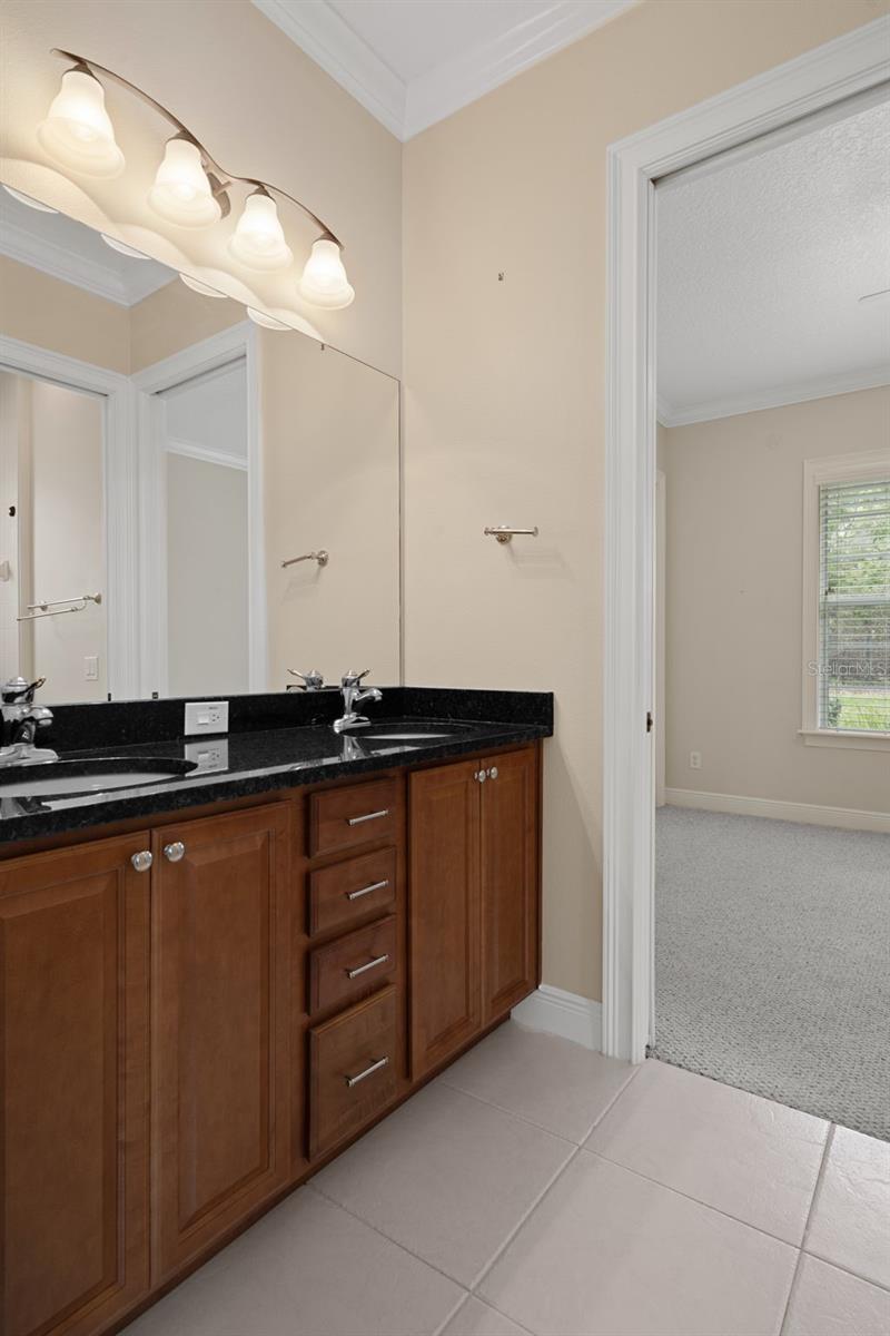 Jack and Jill Bath with Tile Floor