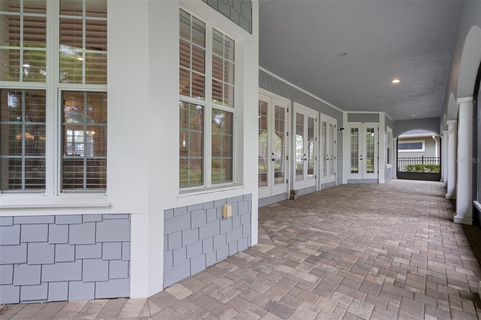 12X52 Rear Screened Lanai with Brick Pavers and Beautiful Architecture