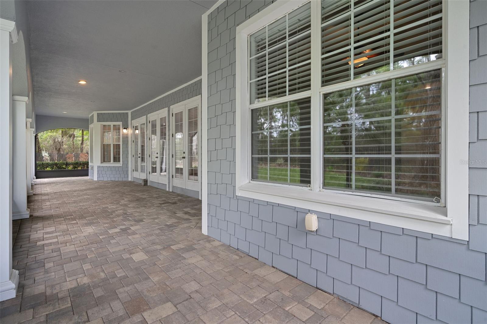 12X52 Rear Screened Lanai with Brick Pavers and Beautiful Architecture