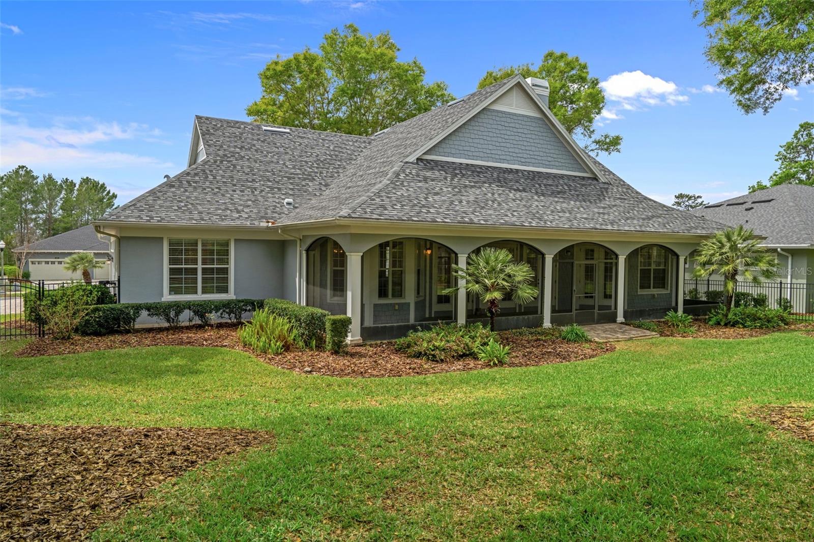 Beautifully Landscaped Rear of Home
