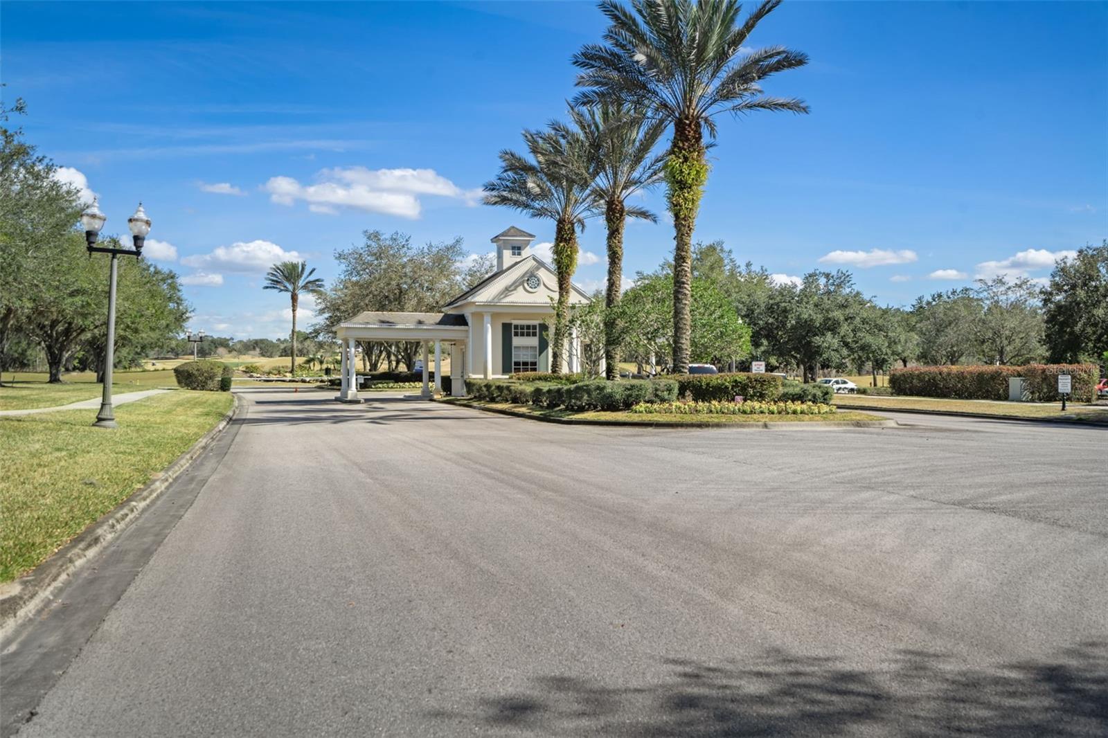 Southern Hills Exit Gate with Guard