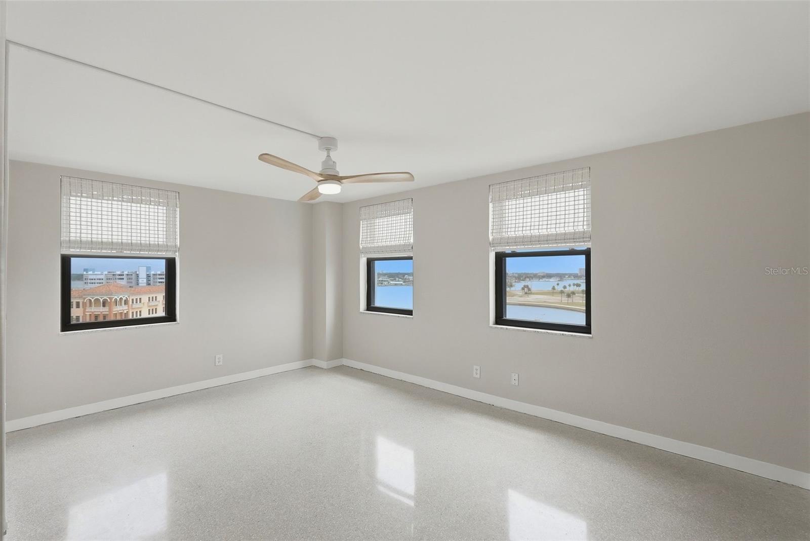 Primary bedroom 3 windows - natural light and extra views to the East and Northwest