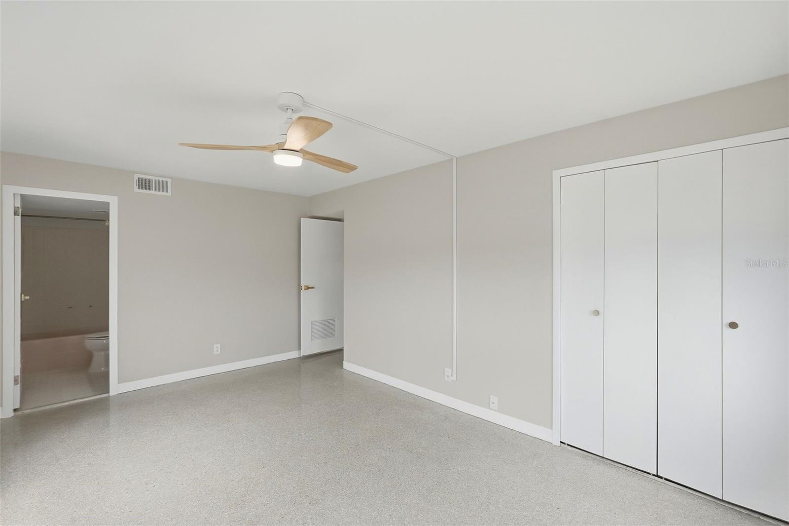 Primary bedroom Closet &  on suite full bathroom