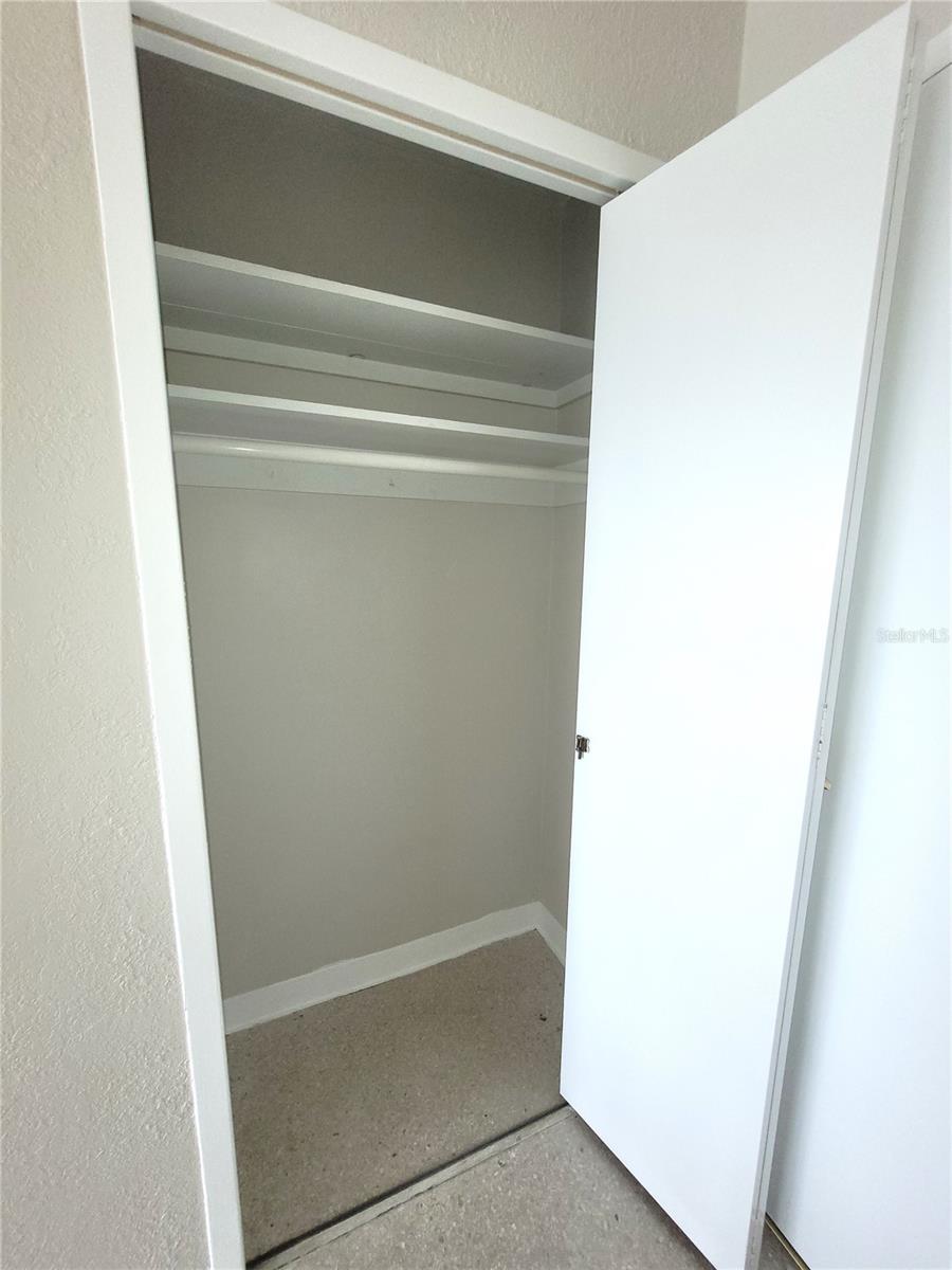 Entryway coat/storage closet