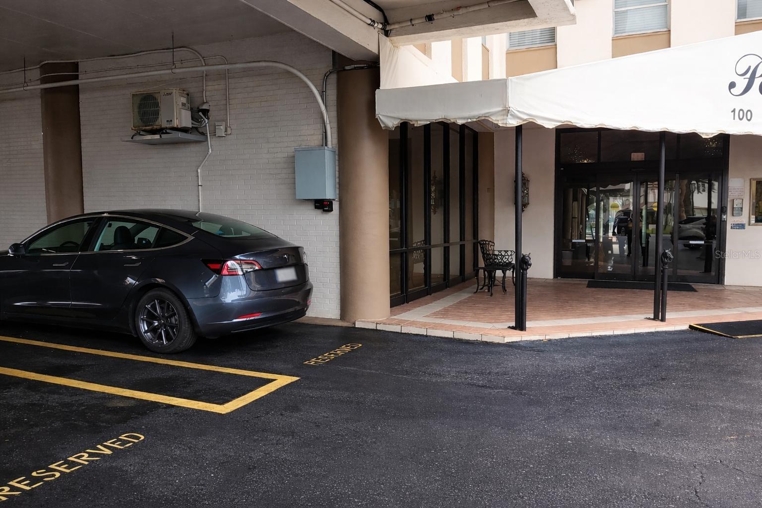 Parking for 608 right at the entrance