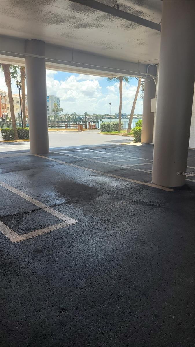 Parking space at back area entrance
