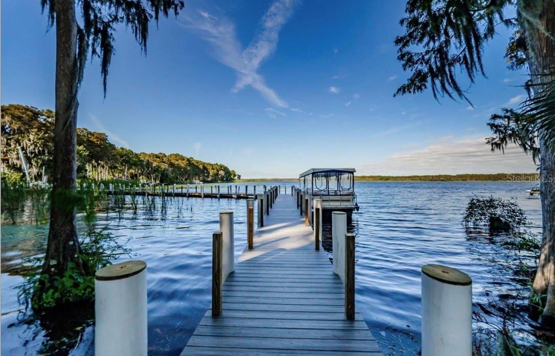 Private dock for residents