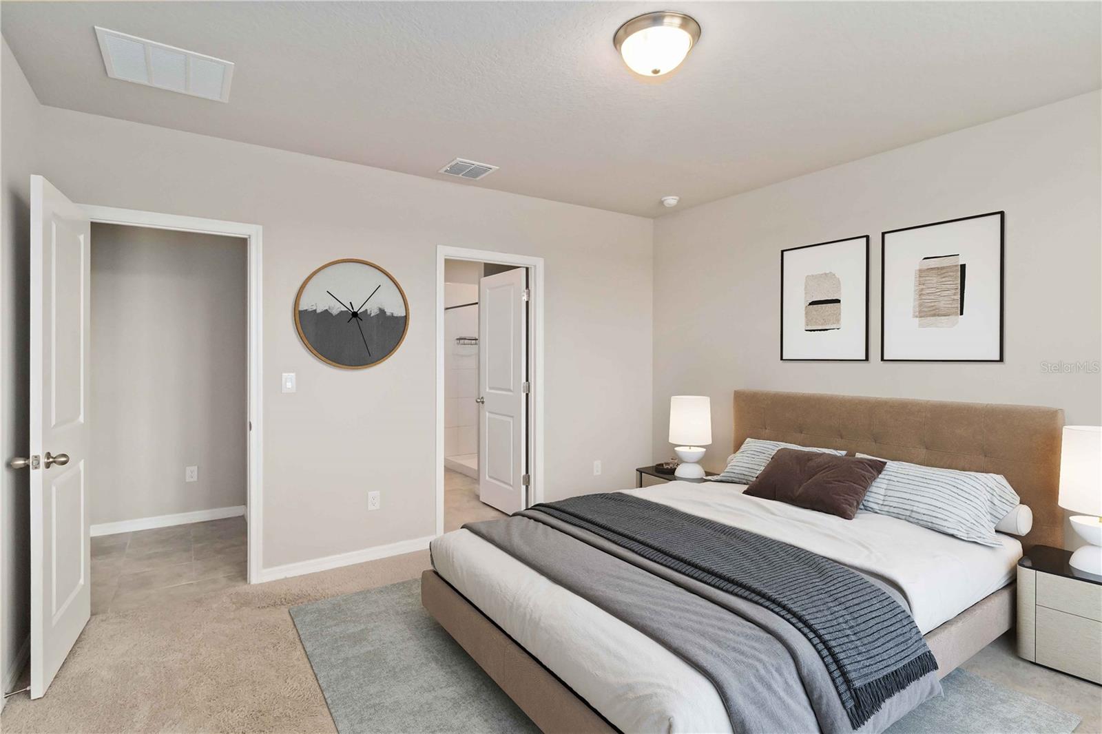 Staged Primary Bedroom