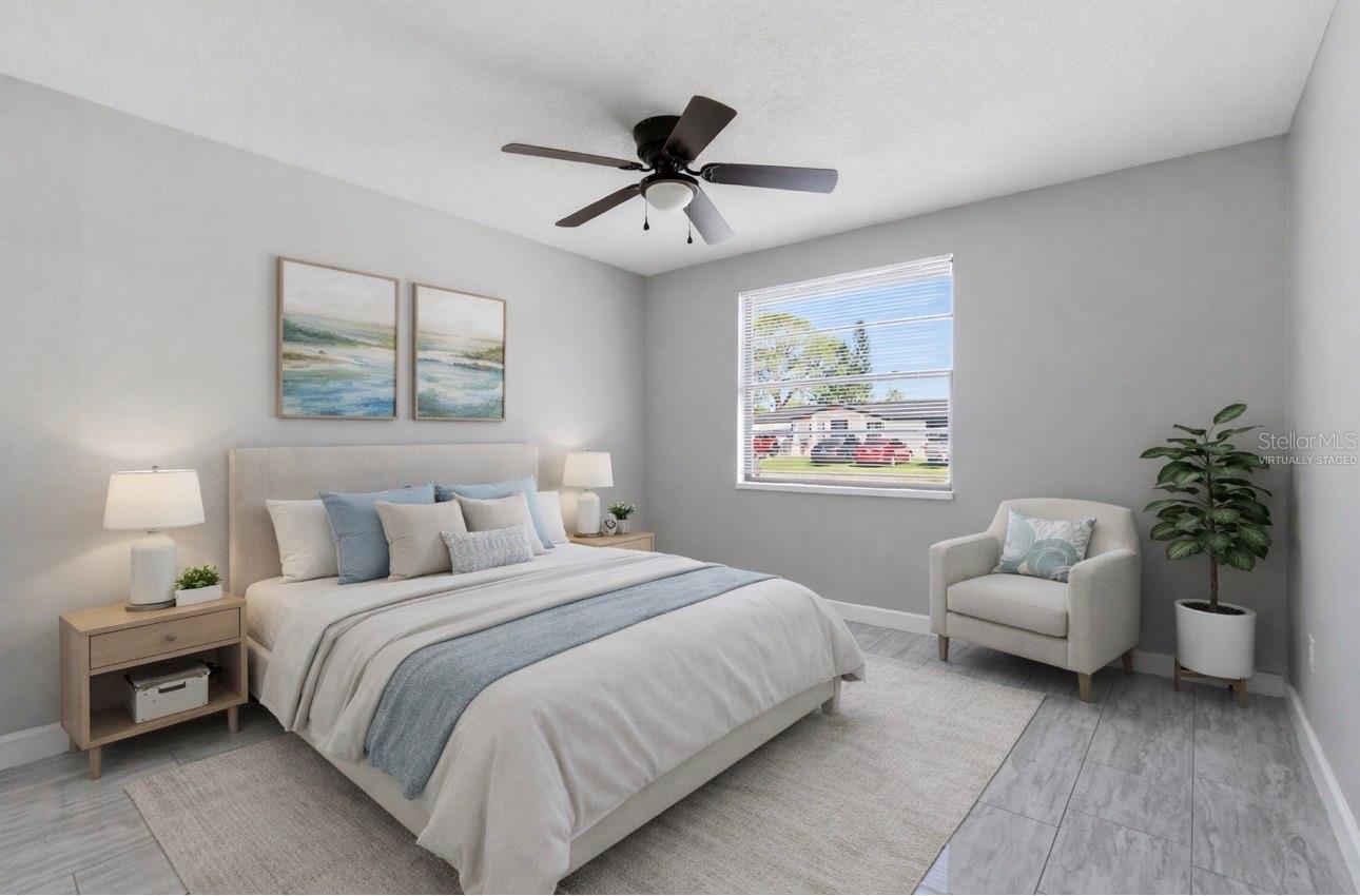 2nd Bedroom virtually staged.