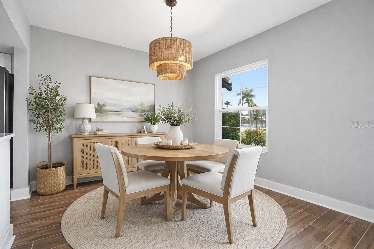 Virtually Staged Dining Room