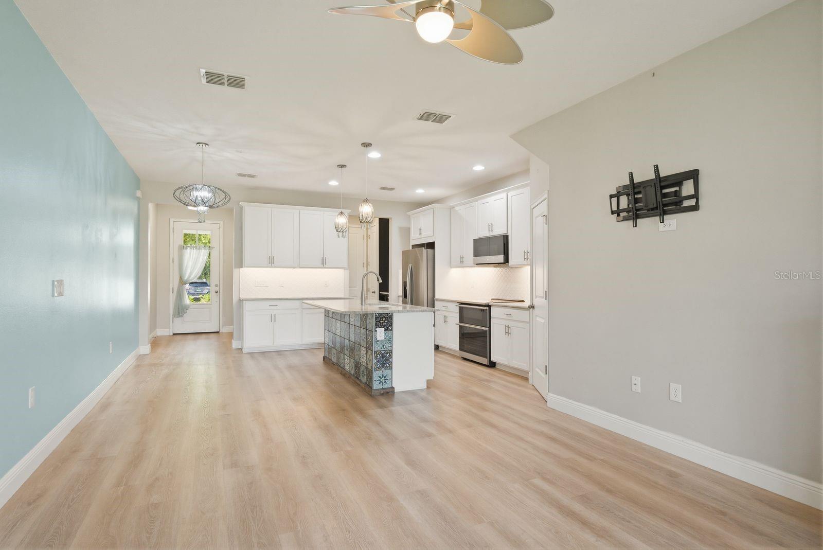 Entry, Kitchen, Dining, Living Room